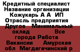 Кредитный специалист › Название организации ­ Кожукарь А.А, ИП › Отрасль предприятия ­ Другое › Минимальный оклад ­ 15 000 - Все города Работа » Вакансии   . Амурская обл.,Магдагачинский р-н